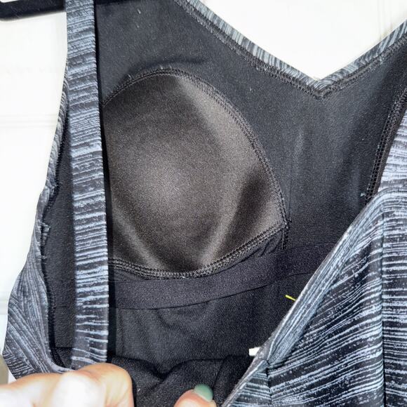 Speedo Size 12 Black & White Tank Swimsuit One Piece Athletic Recreation - Picture 6 of 9